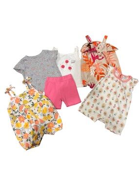 Girls summer lot of 6 clothes 0-3 months